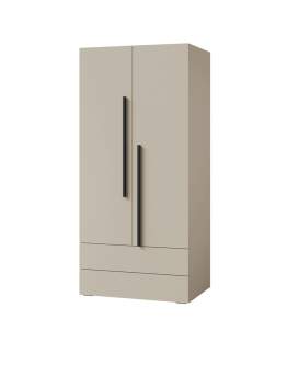 Szafa na ubrania 90 cm młodzieżowa z szufladami (Lorin 2 kaszmir/alpaca)