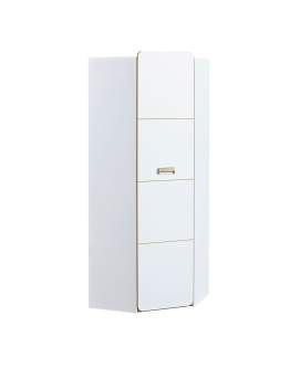 Szafa narożona rogowa biała Lorento L14