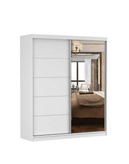 Posuvná šatní skříň se zrcadlem Bella 03 183 cm