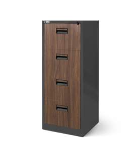 Szafa kartotekowa Sara: antracytowa-orzech 46x132 cm (1388)