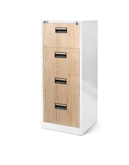 Szafa kartotekowa Sara: biała-dąb sonoma 46x132 cm (1387)