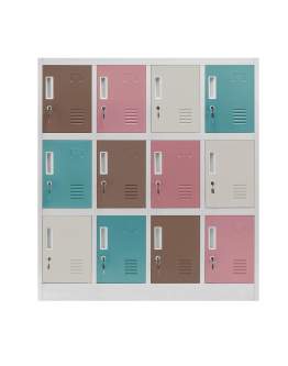 Szafa skrytkowa Ola: szaro-pastelowa (1489)