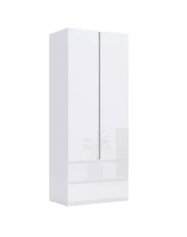 Szafa z szufladami 90 cm biały połysk Mia (MI-12-WB)