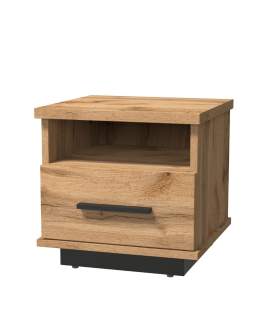 Noptieră cu sertar și raft Lamelo La17