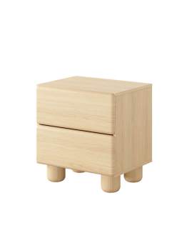 Szafka nocna Lomo H 2S dąb Vicenza – stolik nocny z szufladami
