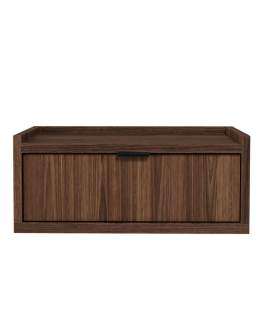 Wisząca szafka nocna Edison Brown Warmia Walnut