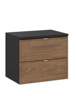 Szafka pod umywalkę z blatem 60 cm zestaw Talia Casella (Set-tc b black 60cm)