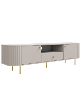 Szafka RTV Ovalio Beż Piaskowy (2F1S, Typ 321)