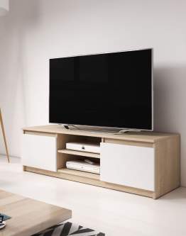 Mała szafka RTV 120 cm Dingo sonoma/biały (LOWDIN120D1)