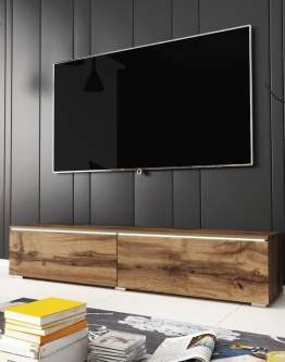 Szafka pod telewizor 140 cm wisząca lub stojaca dąb wotan Lowboard D (LOWD140WW)