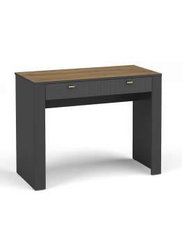 Toaletný stolík / písací stôl so zásuvkou, čierny MOSSA MO10