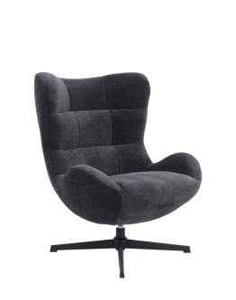 Fotel obrotowy Velo, grafitowy