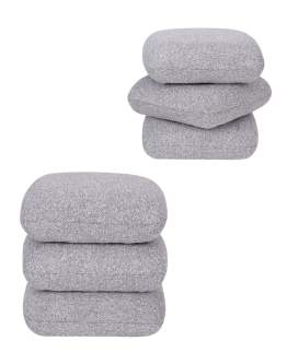 Moderní otočný taburet Vario do obývacího pokoje, šedý