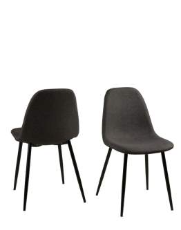 Krzesło do jadalni Wilma, ciemnoszare (64374)
