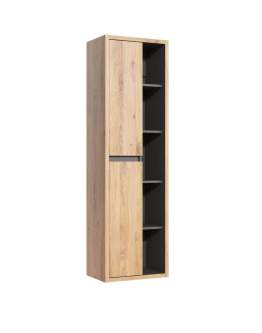 Wisząca wąska szafka łazienkowa słupek (DEVON 801 FSC)