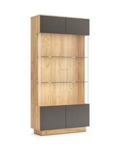 Kredens witryna dwudrzwiowa Luna LED LN-113-LV