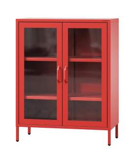 Witryna do salonu GINA modern: czerwona (1595)