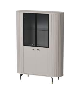 Witryna do salonu ryflowana kaszmir ZANTE ZA1