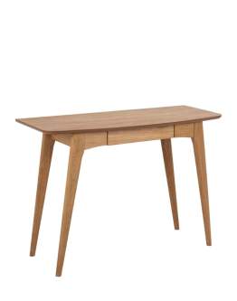 Biurko drewniane z szufladą Woodstock (07926), dąb