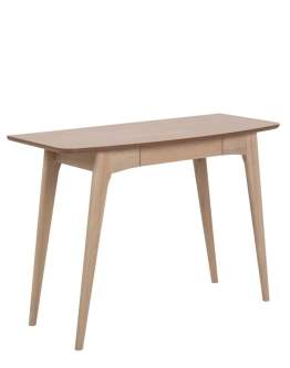 Drevený písací stôl so zásuvkou Woodstock (107925), bielený dub