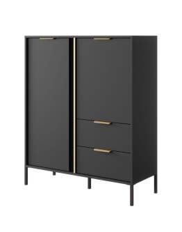 Komoda wysoka Lars A 2D2S z szafkami i szufladami