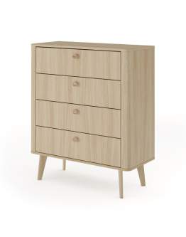 Comodă înaltă cu 4 sertare Viki