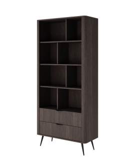Bibliotecă cu rafturi și sertare Veris