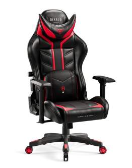Fotel gamingowy Diablo X-Ray King Size: czarno-czerwony (832)