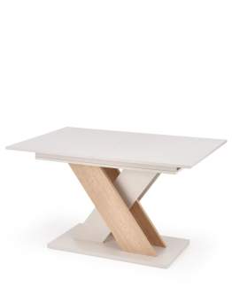 Stół rozkładany Xarelto (130–175x85 cm), dąb Cremona - kaszmir