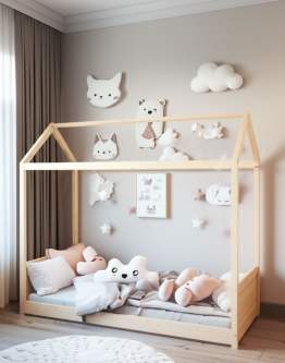 Łóżko Yogi 80x160, sosnowe