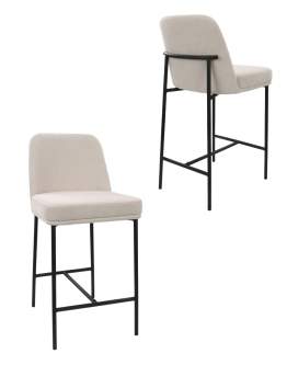 Scaun de bar Zafiro, picioare negre