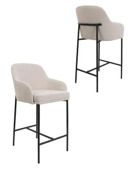 Scaun de bar Zafiro Arm, picioare negre