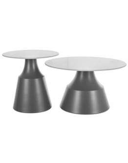 Zestaw ław Itaka biały, szary mat