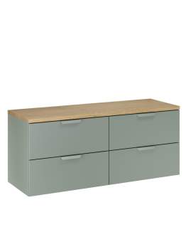 Zielona szafka z szufladami 120 cm do łazienki (SET-ASG B CREMONA 120CM)