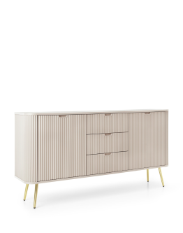 Komoda Zova z szufladami (KSZ168), kaszmir/złoty