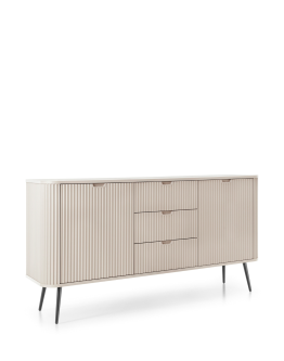 Komoda Zova z szufladami (KSZ168), kaszmir/czarny