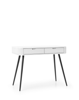 Toaletka Zova (T103), konsola do przedpokoju, biała/czarna