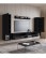 Meblościanka podwieszana RTV zestaw mebli telewizyjnych Amadeo II czarny grafit (AMD02Z) - wariant 3