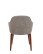 Scaun de dining Aura, picioare din lemn - wariant 3