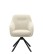 Scaun de dining pivotant Avola chenille bej, picioare metalice - wariant 1