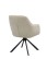 Scaun de dining pivotant Avola chenille bej, picioare metalice - wariant 2