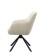 Scaun de dining pivotant Avola chenille bej, picioare metalice - wariant 3
