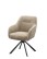 Scaun de dining pivotant Avola chenille taupe, picioare metalice - wariant 1