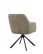 Scaun de dining pivotant Avola chenille taupe, picioare metalice - wariant 2