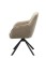 Scaun de dining pivotant Avola chenille taupe, picioare metalice - wariant 3
