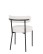 Scaun de dining Badalona alb, bouclé - wariant 3