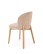 Jídelní židle Basso, béžová, bukové dřevo přírodní dub - wariant 2
