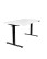 Birou reglabil cu dimensiuni customizabile Alto 100 Black - wariant 1