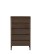 Wysoka komoda Blair z 5 szufladami (CD02) przydymiony dąb 70x118 cm - wariant 1