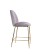 Barová stolička Dori Gold šedá - wariant 2